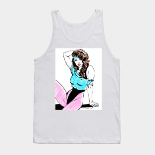 80´s Aerobics Girl Tank Top